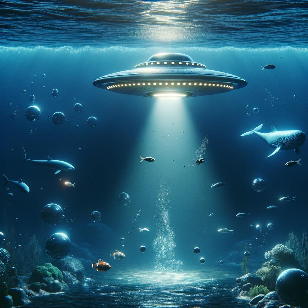When Mysteries Dive into the​ Deep Sea: Analysis of Model UFO Sightings