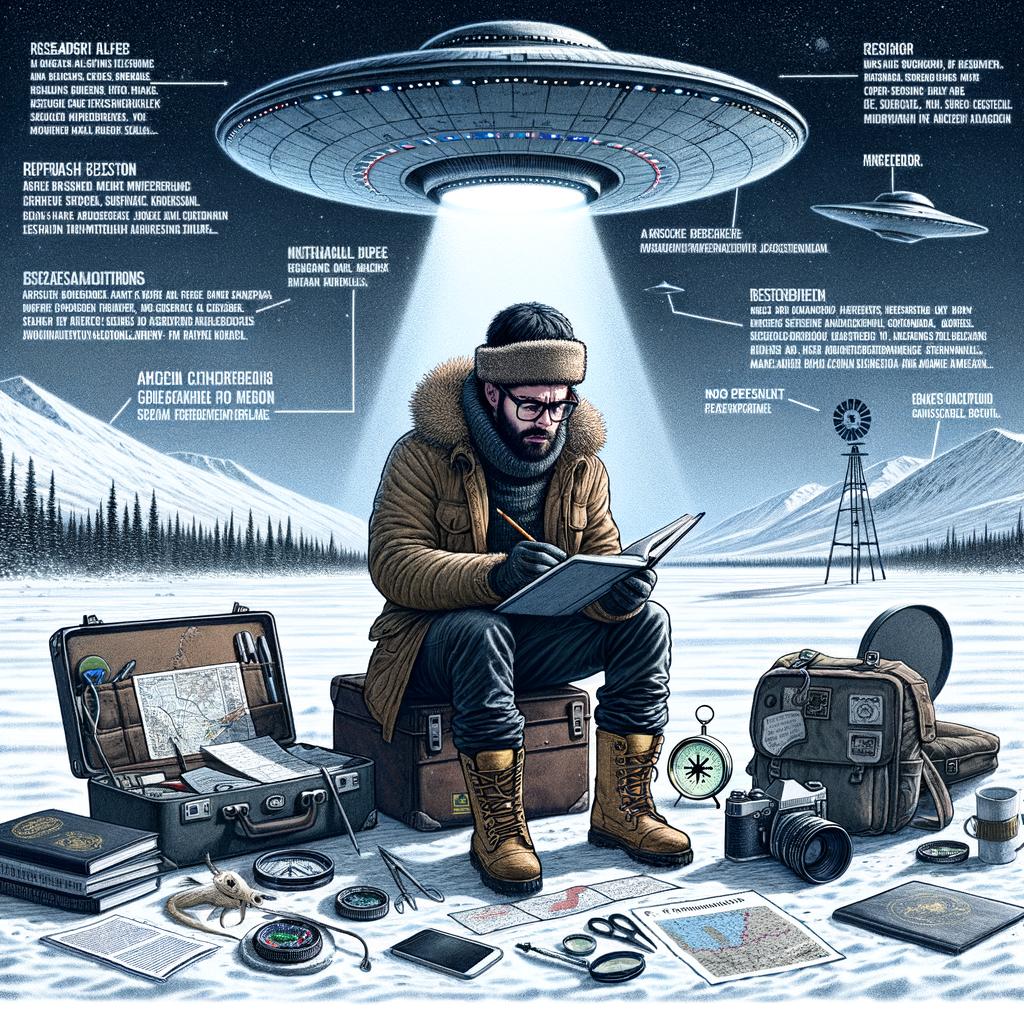 Author David Childress's Research into Alaskan⁣ UFO Phenomena